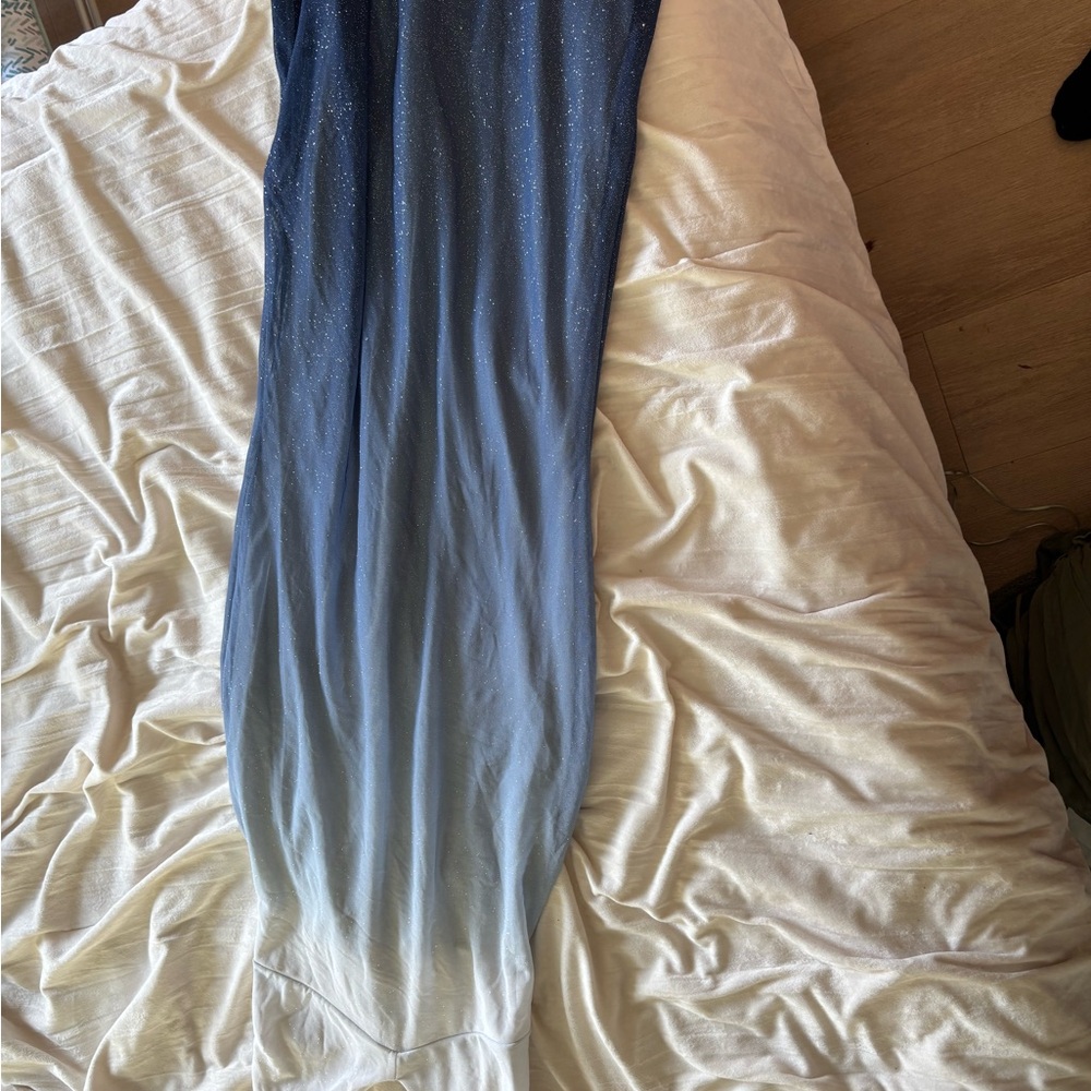 Blue Ombre Maxi Dress